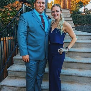 Navy blue jumpsuit from lulus